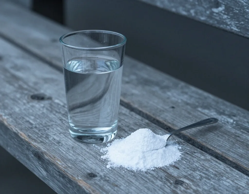 Electrolyte powder and water glass